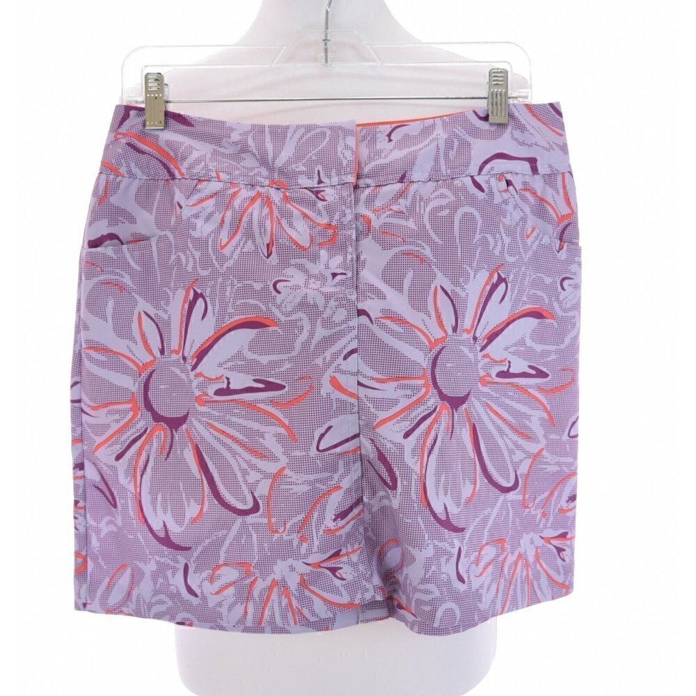 Adidas Sz 6 Climacool Purple Floral Print Golf Skort Skirt Tennis Clima Cool s